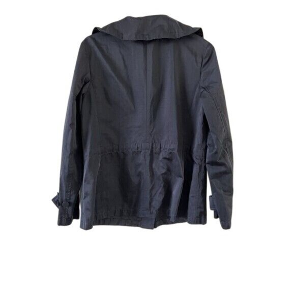 Talbots Black Hooded Jacket Womens Size S Polyester & Cotton Blend - Picture 11 of 11